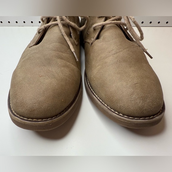 Dexter Comfort Memory Foam Tan Beige Chukka Boots Lace Up Shoes Size 12M Classic - Picture 10 of 14